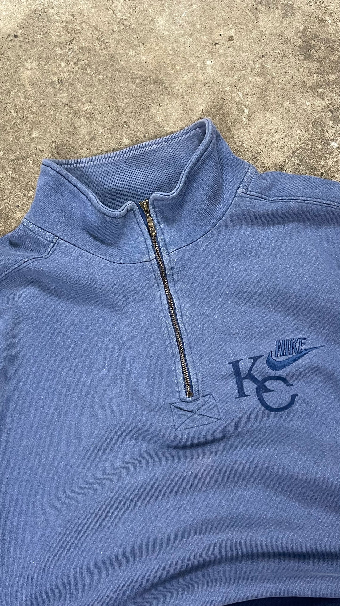 ART CONTROLS US X CAMPANULA CUSTOM UPCYCLED 2000S VINTAGE NIKE YU-GI-OH! BLUE-EYES WHITE DRAGON SWEATSHIRT - ART CONTROLS US